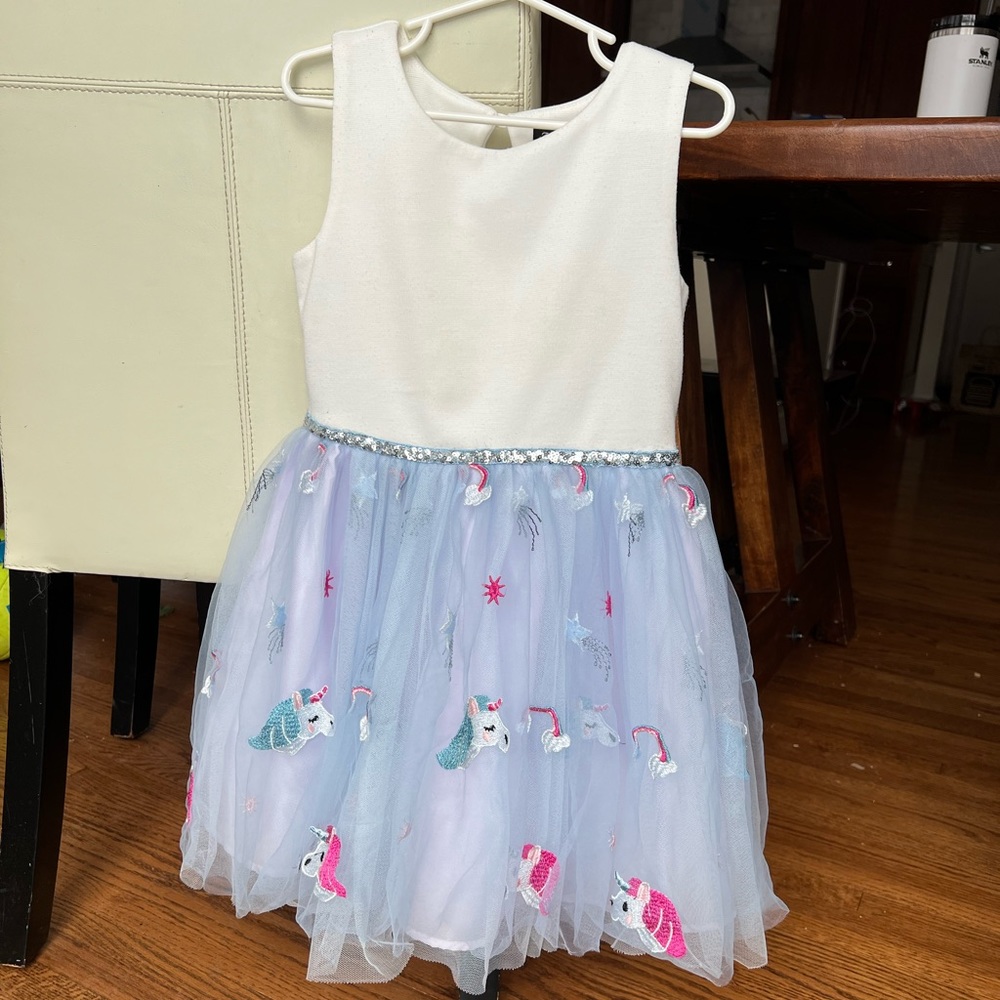 Zunie girls dress, unicorn design, size 6
